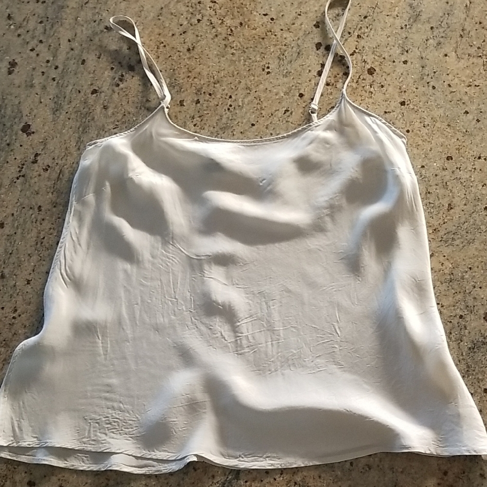 Peruvian Connection White Sleeveless Crop Camisole
